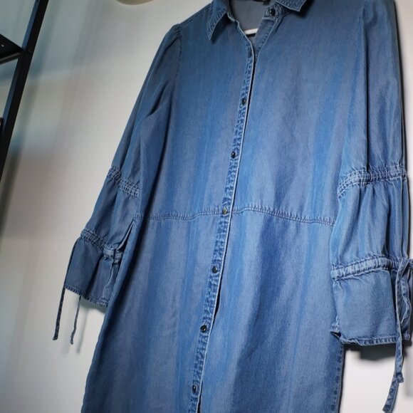 Express Dresses & Skirts - Express Blue Jean Shirt Dress Sz. S